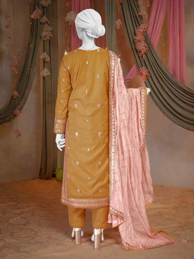 Party Wear Embroidered 3Pc Unstitched Suit PJPWS-240848