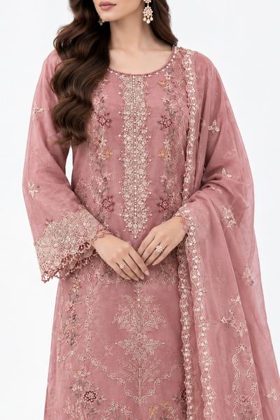 3-Piece Embroidered stitched
